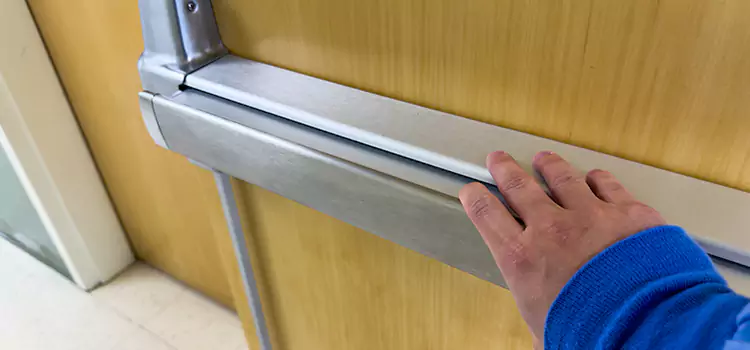 Installing a Push Bar on a Door Salina
